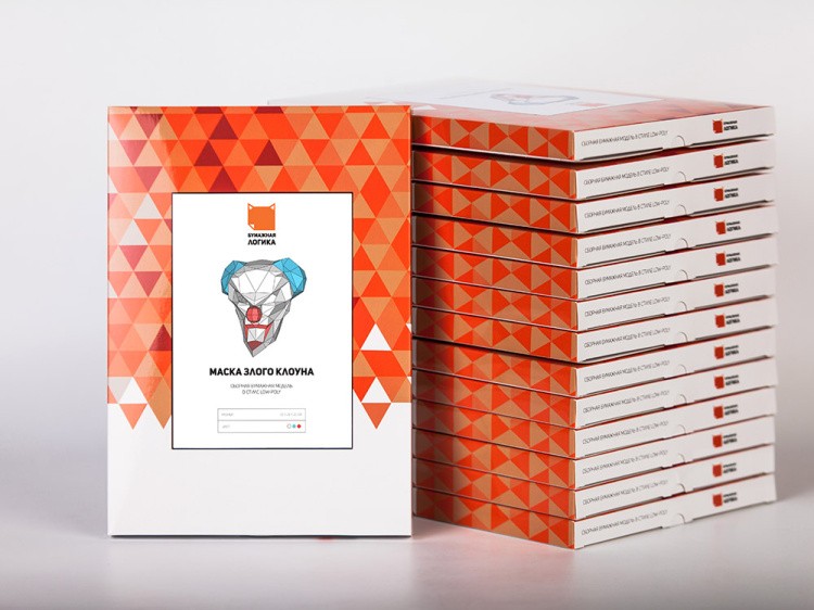 Бумажная модель для склеивания маска «Злой Клоун» — картинка 6