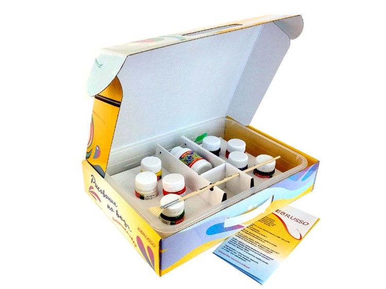 Набор для эбру «Мастер» №1, 8 цветов, Ebrusso — картинка 3