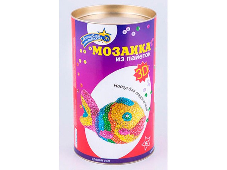 Объемная фигурка из пайеток «Рыбка» — картинка 3