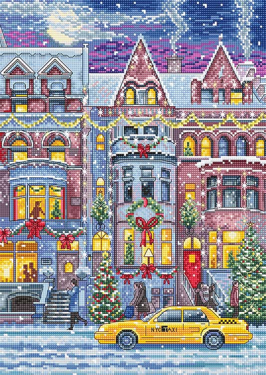 Набор для вышивания «Winter Townhouse (Зимний таунхаус)»