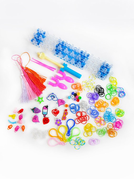 Набор для плетения резинок 4400 шт. 8 видов деталей — картинка 3