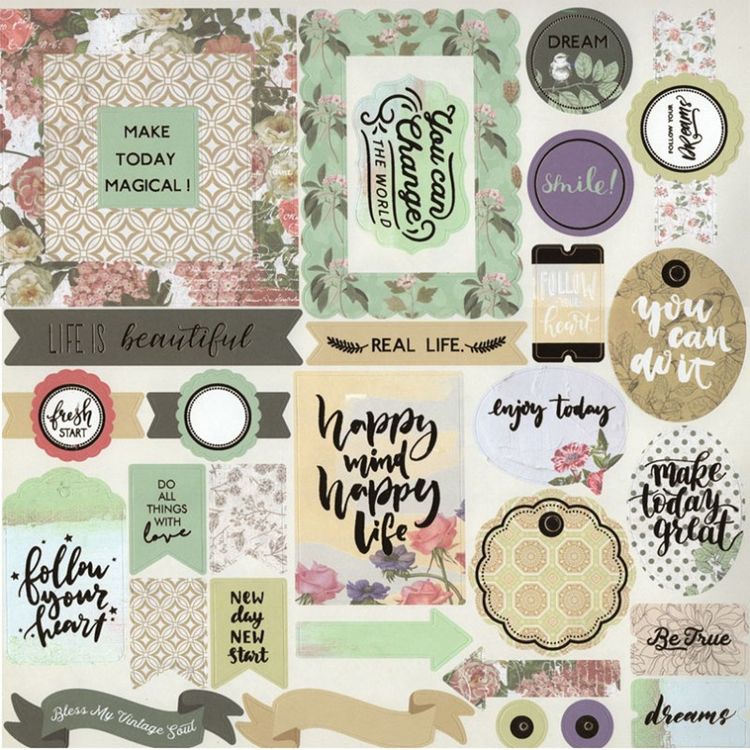 Набор бумаги для скрапбукинга «Арабеска» 30,5x30,5 см — картинка 4