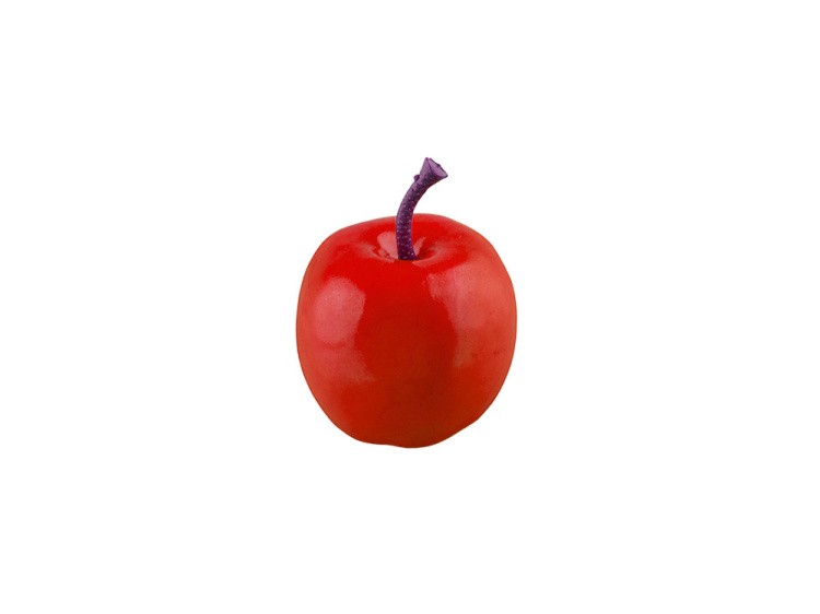Декоративные элементы «Красное яблоко», d 3 см, 6 шт., Blumentag