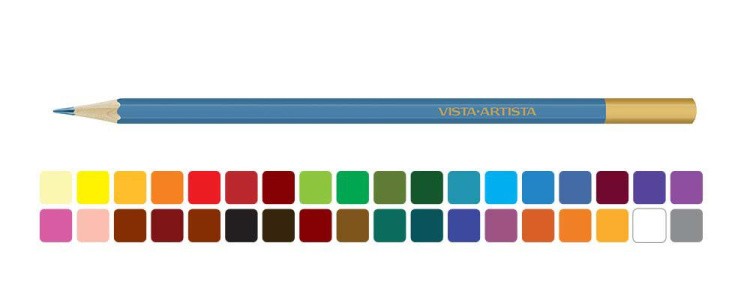 Набор акварельных карандашей Vista-Artista Extra Fine Айвазовский, 36 цветов