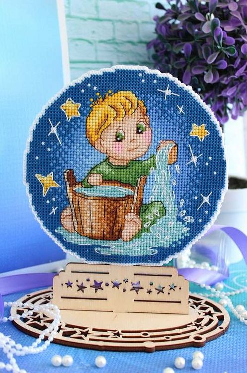 Набор для вышивания «Знаки зодиака. Водолей» — картинка 2