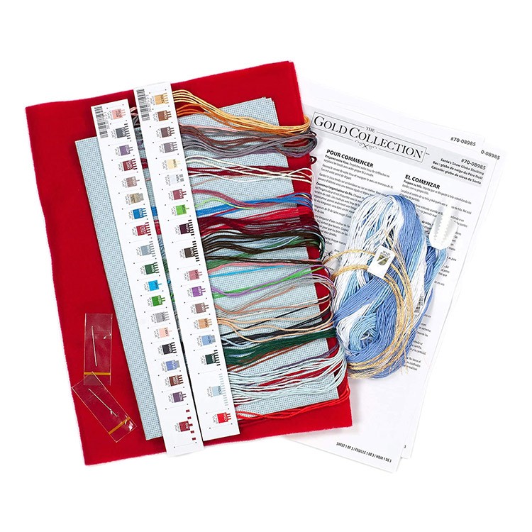 Набор для вышивания «Сапожок. Снежный шар Санты» — картинка 3