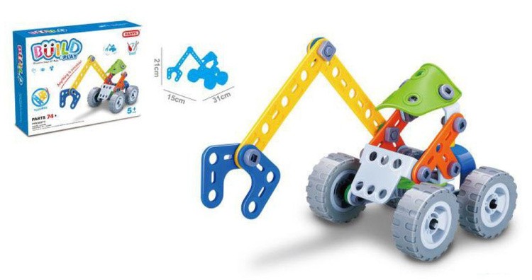 Транспортный конструктор Hanye «Экскаватор» — картинка 2