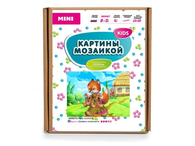 Алмазная вышивка-открытка «Лиса-хозяйка» — картинка 5