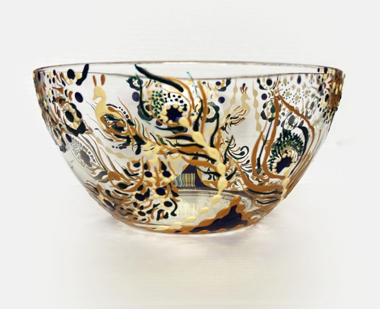 Набор для точечной росписи салатника «Павлин» — картинка 2