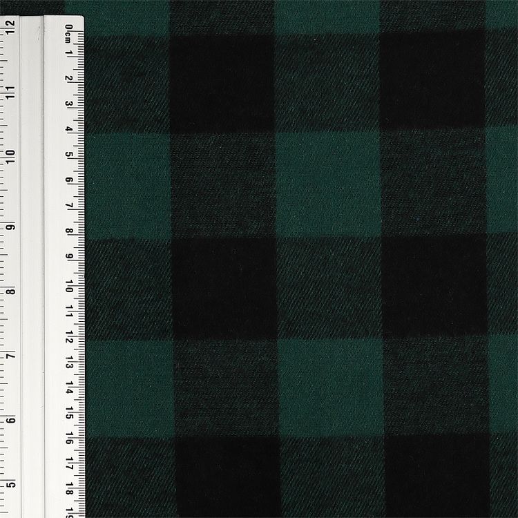 Ткань рубашечная фланель, 5 м x 150 см, 150 г/м², цвет: зеленый, TBY — картинка 2