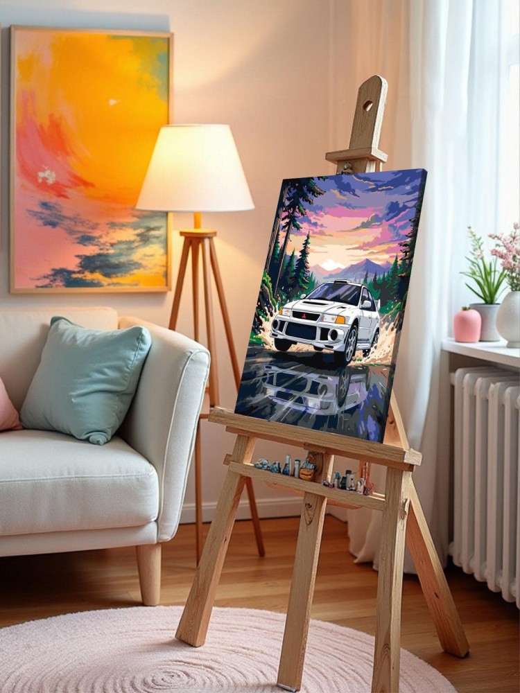 Картина по номерам Машина Mitsubishi Митсубиси лансер 6 — картинка 9