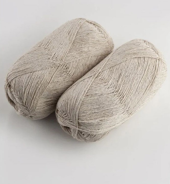 Пряжа ПНК им.Кирова Кудельница (3600), натуральный льняной, 8 шт. по 100 г — картинка 2