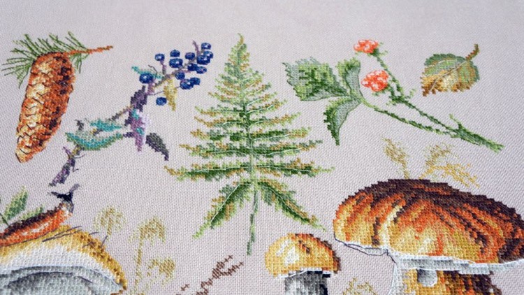 Набор для вышивания «Белые грибы» — картинка 3