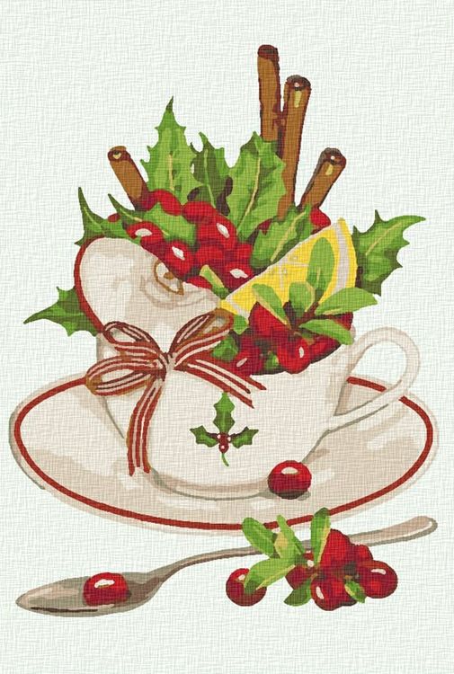 Картина по номерам «Чай с вкусняшками»