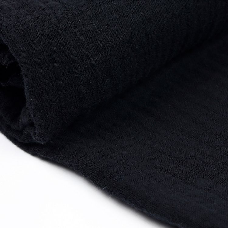 Ткань Муслин, 5 м x 130 см, 125 г/м², цвет: черный, TBY — картинка 4