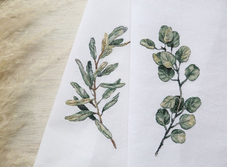 Набор для вышивания «Веточка эвкалипта» — картинка 2