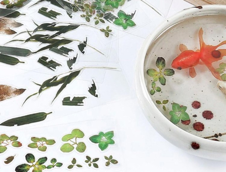 Наклейки имитация растений для заливки эпоксидной смолой, стиль 2 — картинка 2