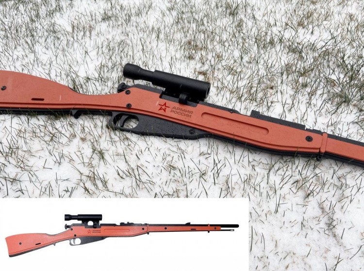 Конструктор из дерева Винтовка Мосина с прицелом и штыком, Армия России — картинка 4