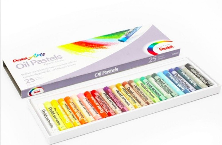 Пастель масляная Pentel Arts Oil Pastels, 25 цв. — картинка 10