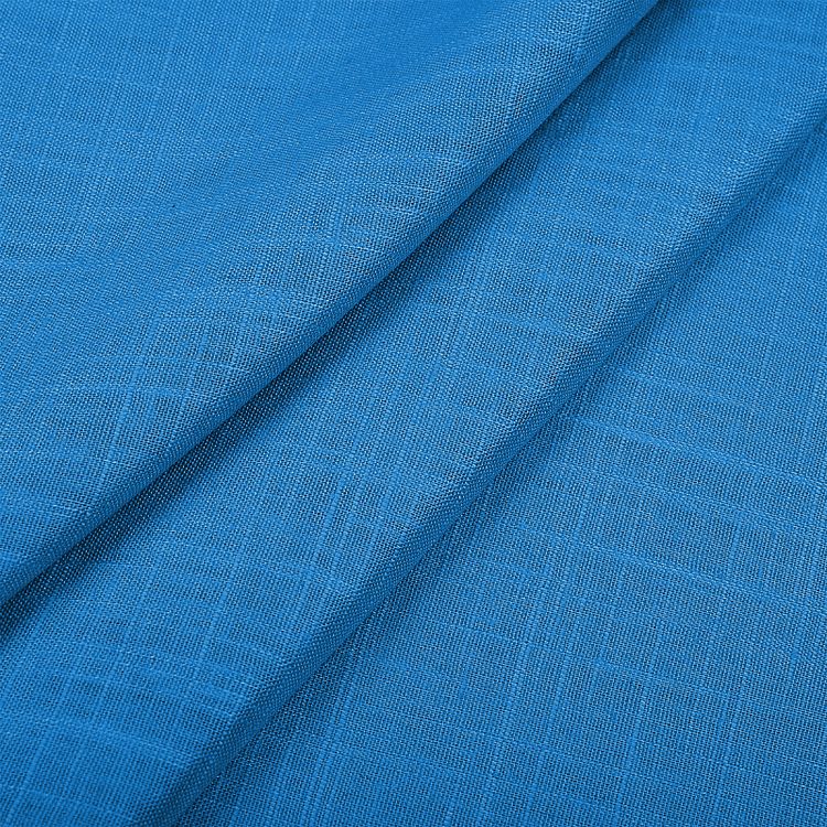 Ткань льняная, 190 г/м², 5 м x 140 см, цвет: океан, TBY — картинка 3