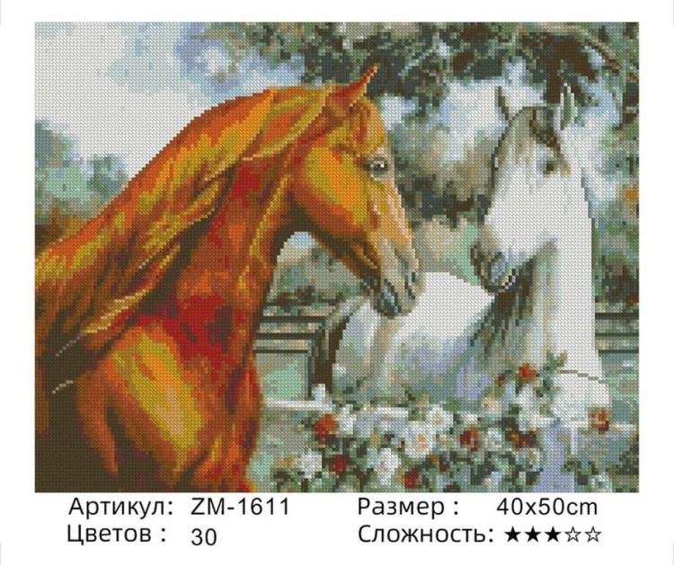 Алмазная вышивка «Гордые» — картинка 2