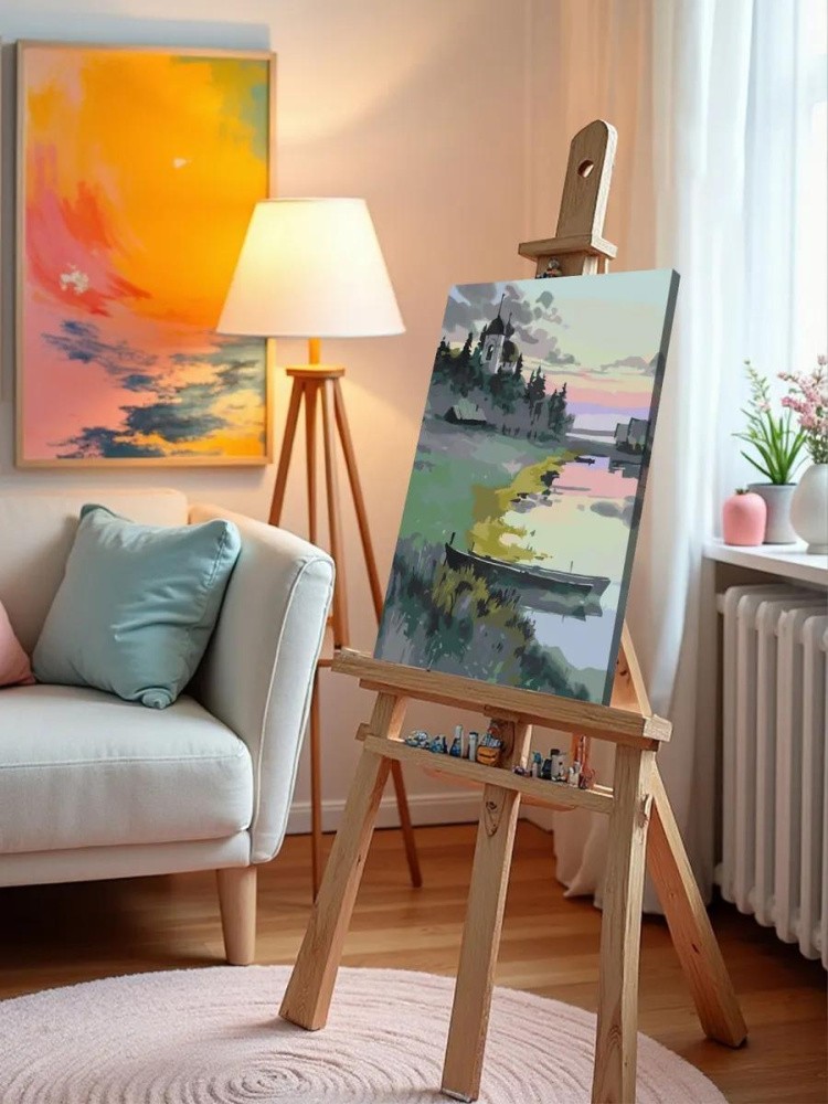 Картина по номерам «Вечереет» — картинка 10