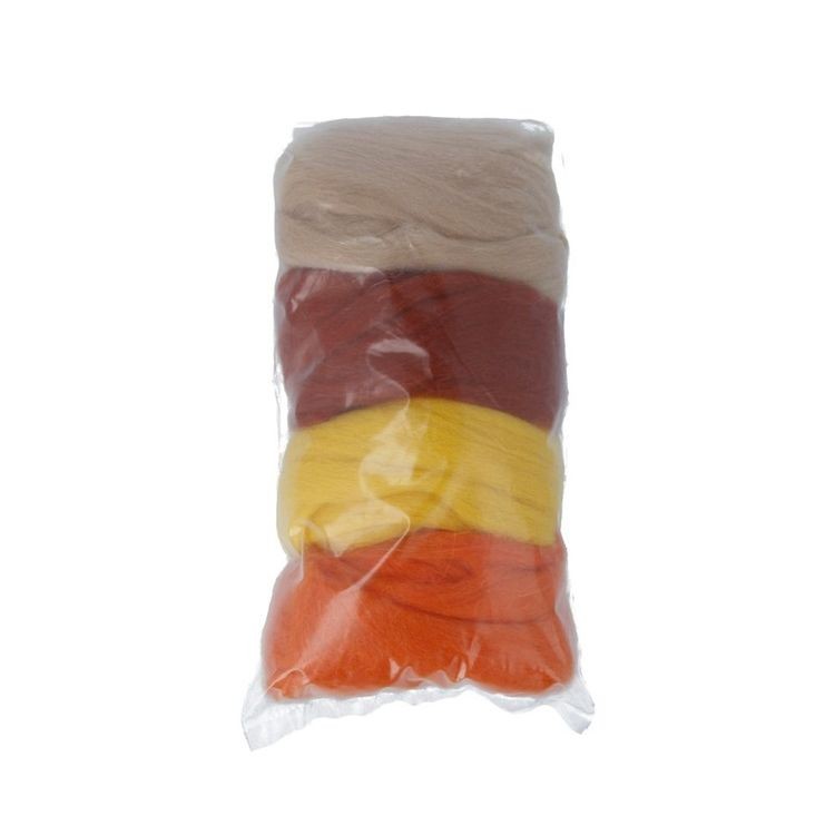 Шерсть для валяния Gamma AFW-040 (ассорти № 6), 50 г — картинка 2