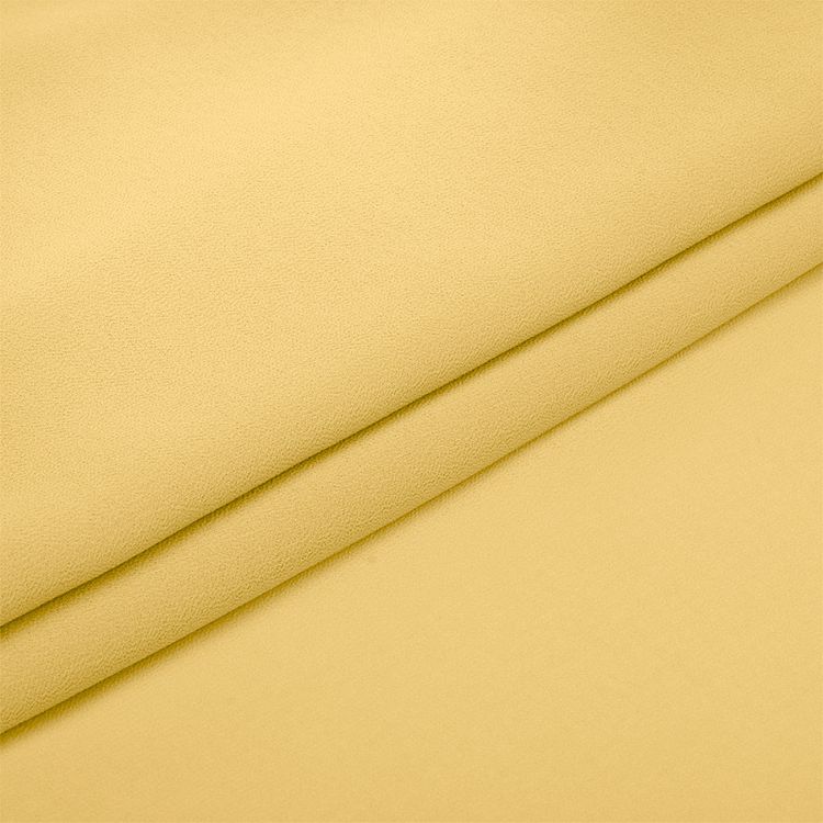 Ткань Креп-шифон, 5 м, ширина 150 см, 105 г/м2, цвет: бледно-желтый, TBY — картинка 2