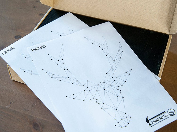 Набор для творчества STRING ART «Олень минимализм» — картинка 4