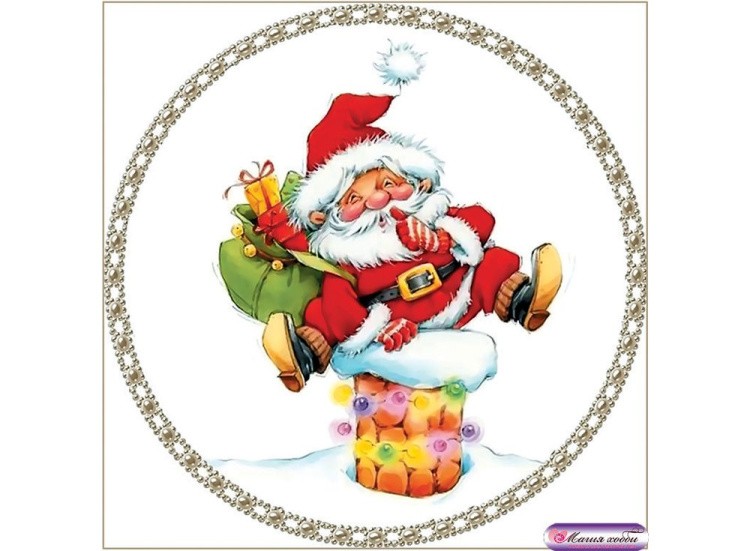 Папертоль «Дед Мороз на трубе» — картинка 2