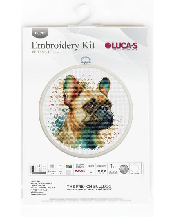 Набор для вышивания «Французский бульдог» — картинка 8
