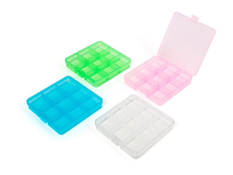 Коробка для швейных принадлежностей Gamma, цвет: голубой прозрачный — картинка 3