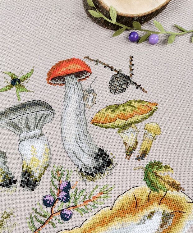 Набор для вышивания «Ассорти грибное» — картинка 2