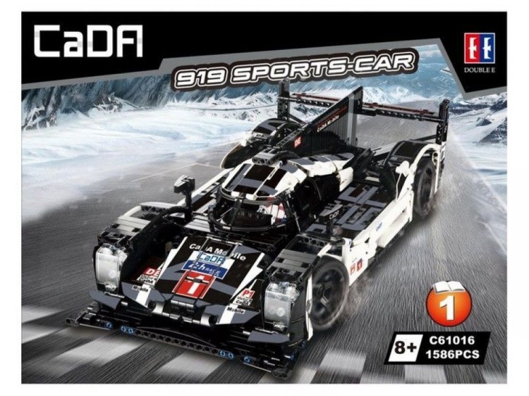 Конструктор CADA спортивный автомобиль Porshe 919, 1586 деталей
 — картинка 5