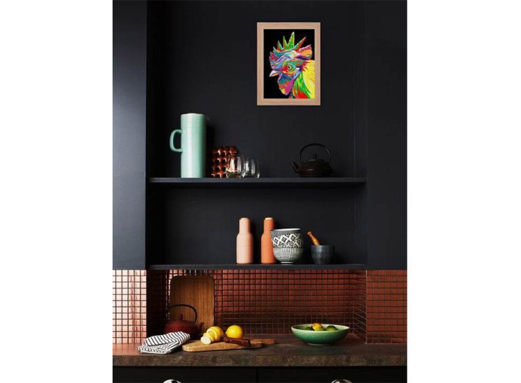 Картина по номерам «Радужный петух» — картинка 4