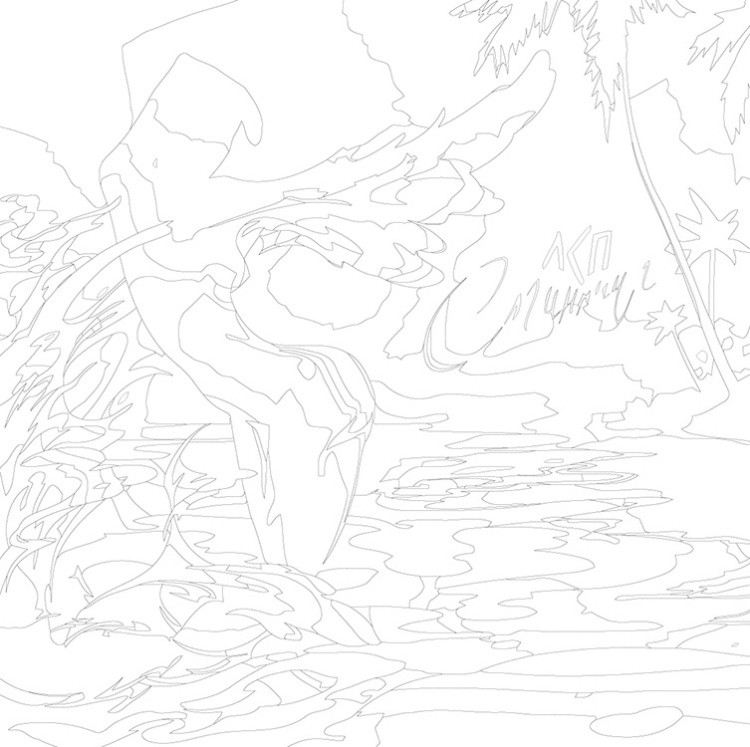 Картина по номерам «Рэпер ЛСП LSP: Спиннинг» — картинка 3