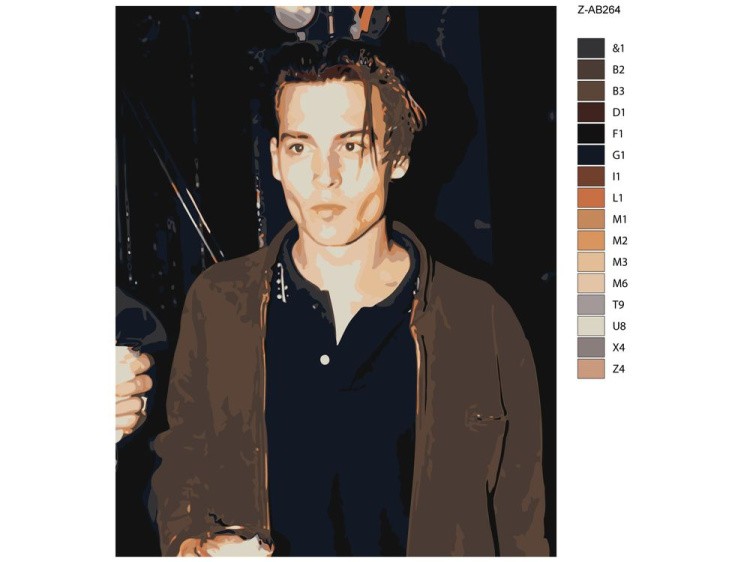 Картина по номерам «Джонни Депп 3» — картинка 2