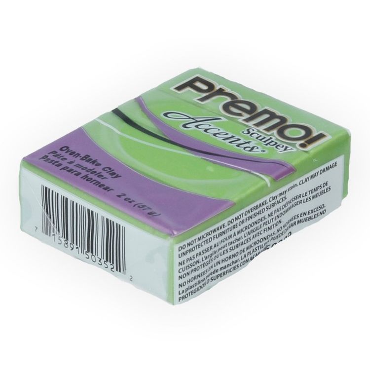 Полимерная глина Sculpey Premo, 5035 жемчужно-зеленый, 57 г — картинка 2