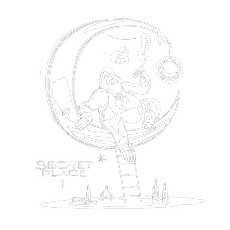 Картина по номерам «Рэпер ЛСП LSP: Secret place арт 40x40» — картинка 3