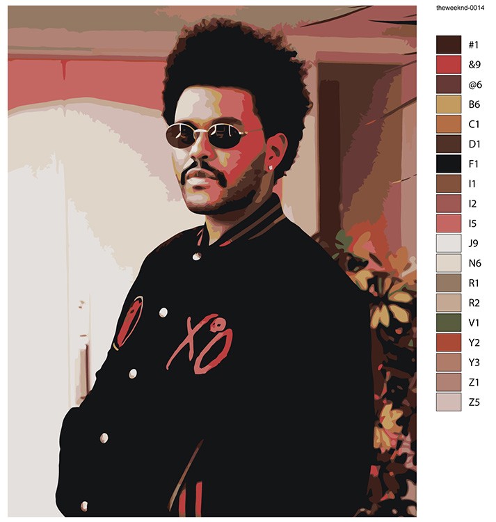 Картина по номерам «Музыкант The Weeknd Викенд 10» — картинка 2