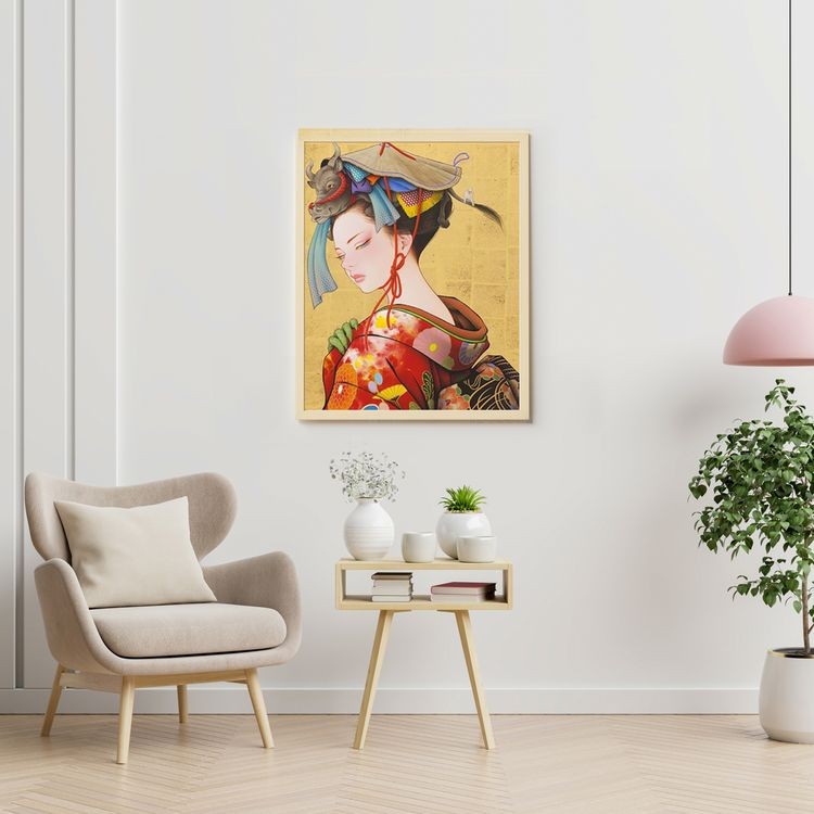 Картина по номерам «Японский демон Они» — картинка 5