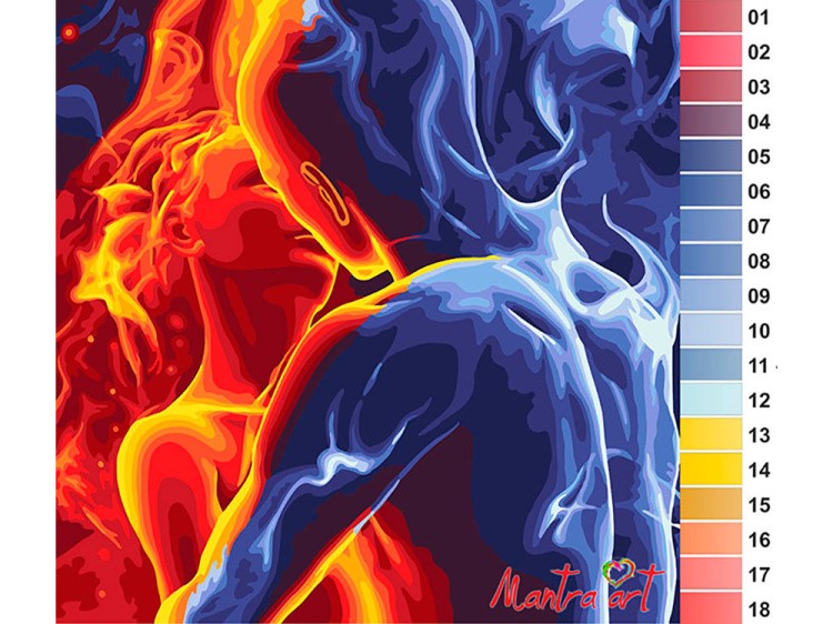 Картина по номерам «Bлюблённые» — картинка 2