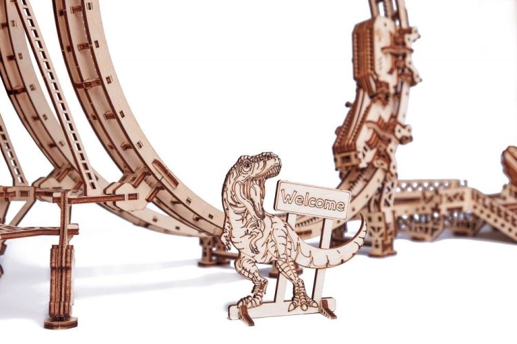 Сборная модель Большие Американские горки, 554 элемента, Wood Trick — картинка 5