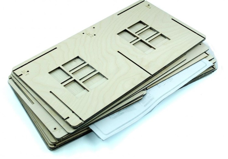 Конструктор-кукольный домик ХэппиДом «Коттедж с пристройкой» из дерева
 — картинка 2