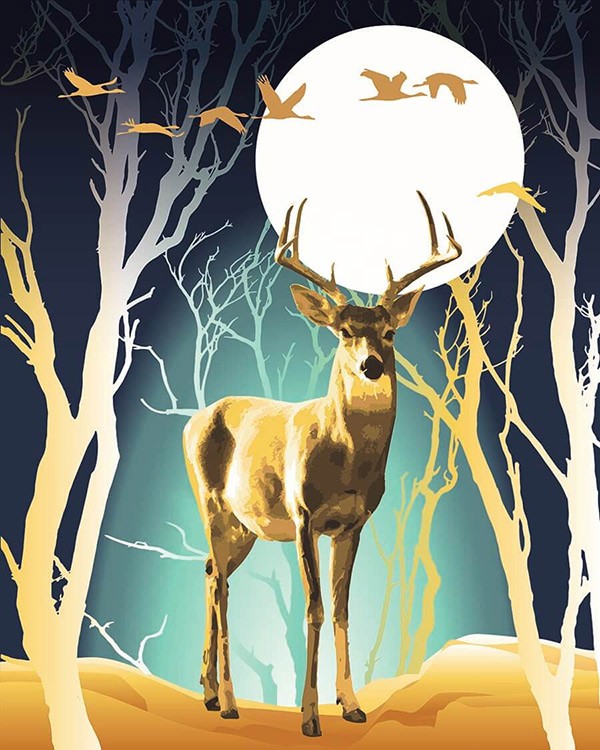 Картина по номерам «Благородный олень»