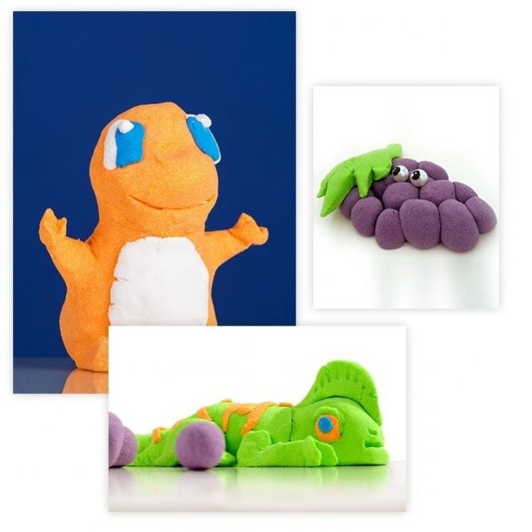 Кинетический пластилин Zephyr, оранжевый — картинка 3