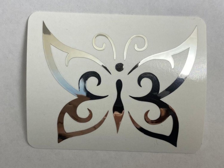 №502 Наклейка (Серебро) Sticker, Art Blong — картинка 2