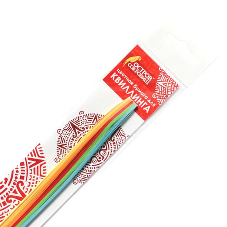 Бумага для квиллинга «Яркие цвета», 5 цв., 100 полос, 5х300 мм — картинка 3