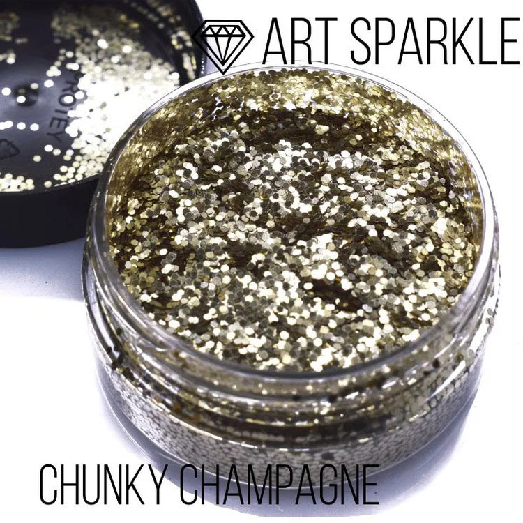 Глиттер крупный Chunky Champagne, 50 г, Craftsmen.store — картинка 2