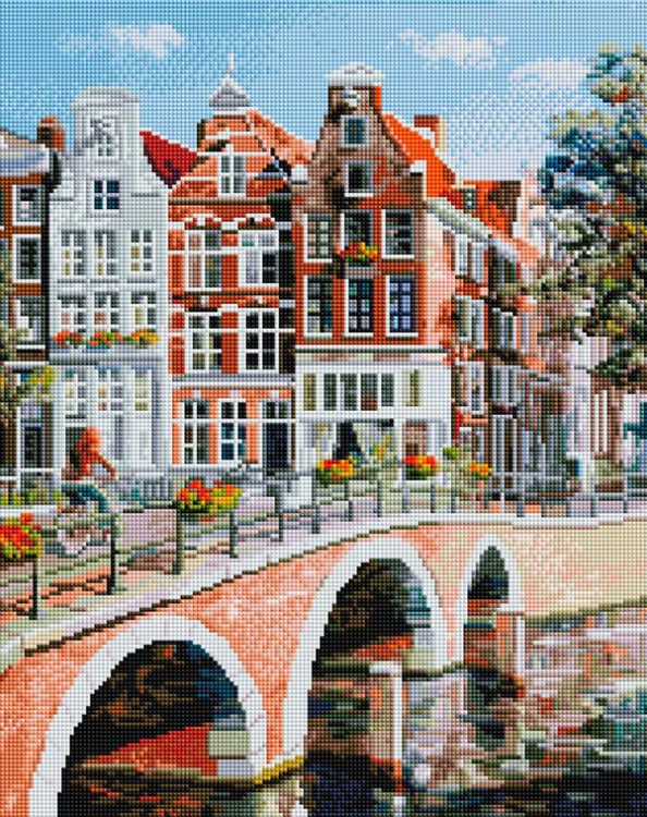Алмазная вышивка «Императорский канал в Амстердаме»